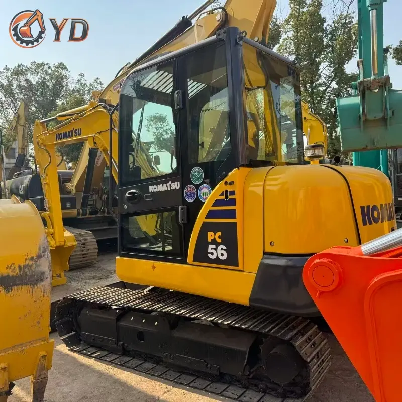 Good Condition Low Price Second-hand Komatsu PC56 Mini Hydraulic Digger Machine