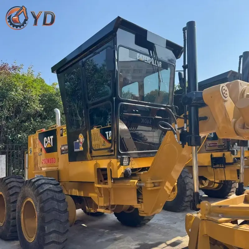 Good Condition Used CAT 140H Motor Grader Road Construction Equipment for sale