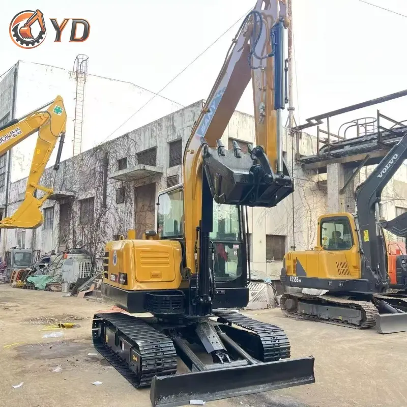 High Cost Performance Hot Sale Used Sany SY55C Mini Crawler Excavator Agricultural Solution