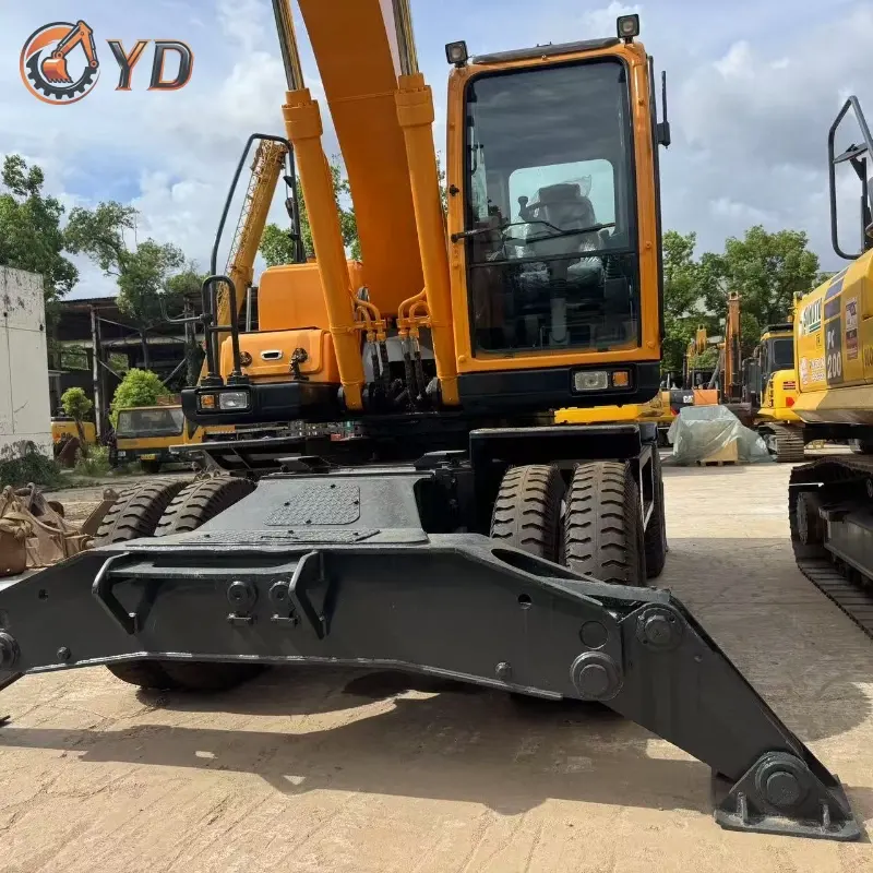 Mobile Efficient Second-hand Hyundai 210W-9 Wheeled Digger Construction Equipment Global