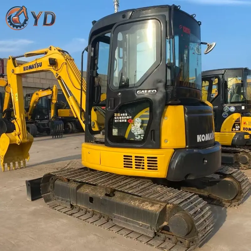 Zero Tail Swing Hot Sale Used Komatsu PC55MR Compact Excavator Urban Solution